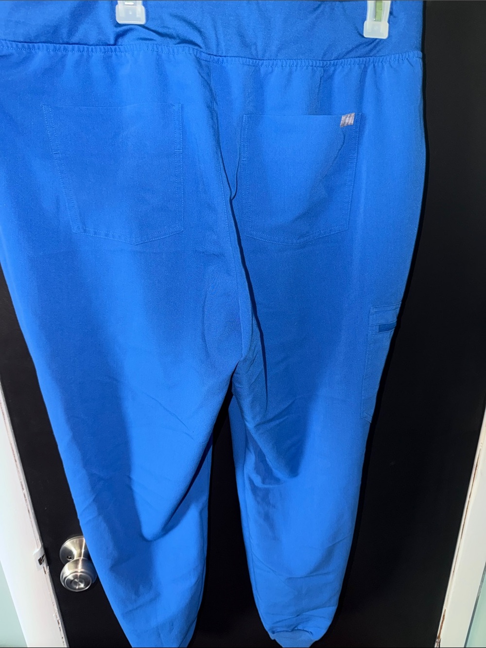 Womens Blue Drawstring Jogger Pants - Picture 2 of 3